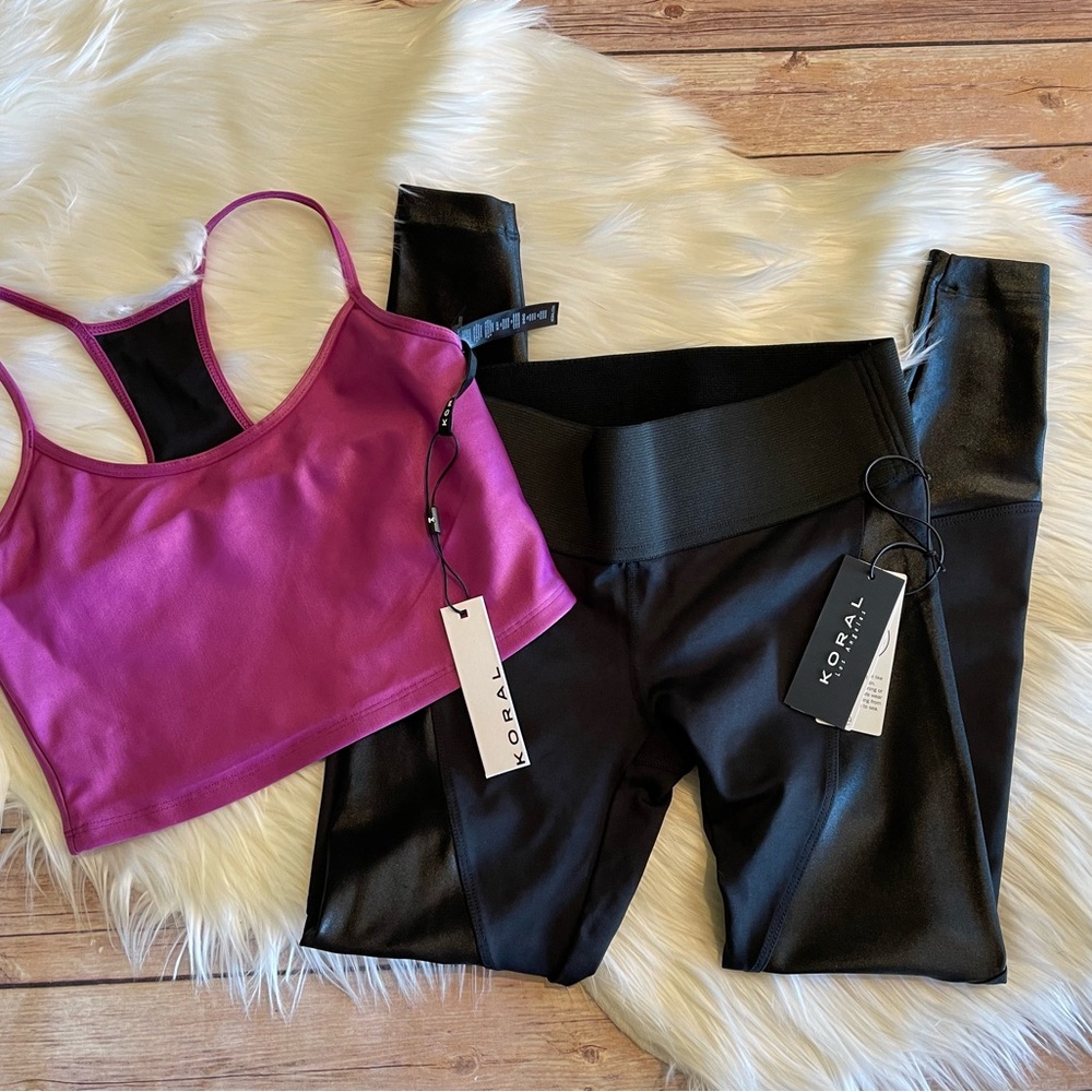 Final 🤠 KORAL Lustrous High-Rise Leggings & Sport Bra